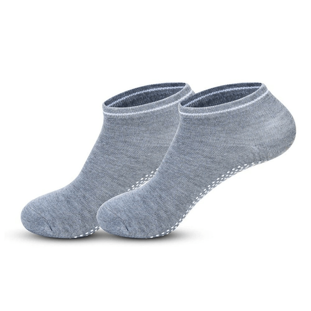 Anti-slip breathable women's socks in gray with massage granules for added comfort.